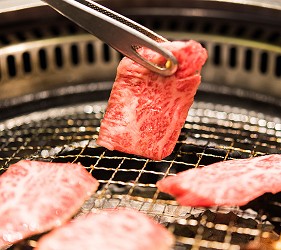 日本的和牛燒肉照片