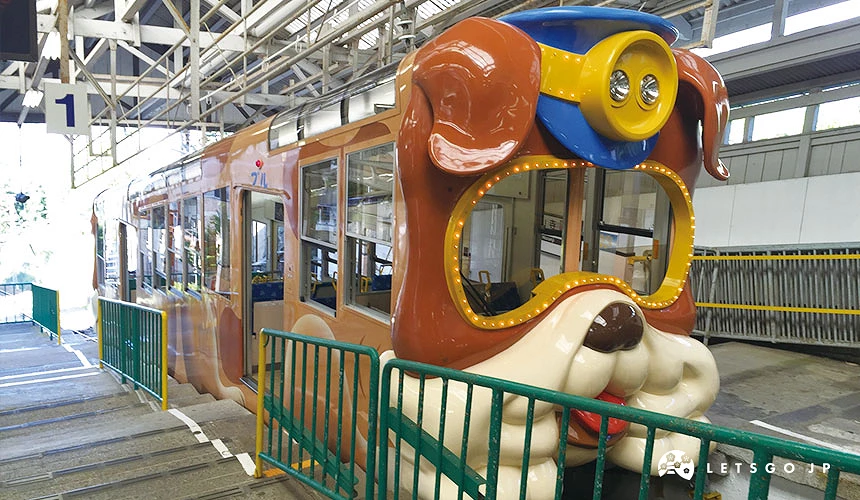 戴著車掌帽的鬥牛犬電車