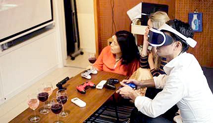 VR裝置3D眼鏡示意圖