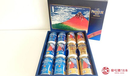 三得利「The Premium Malt’s」地區限定設計款啤酒【三越、伊勢丹百貨限定】葛飾北齋赤富士設計瓶