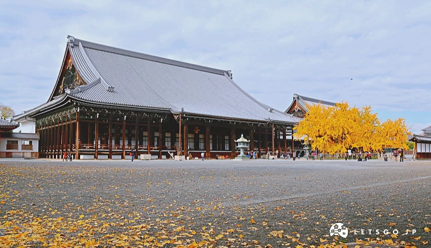 西本願寺及巨大銀杏樹