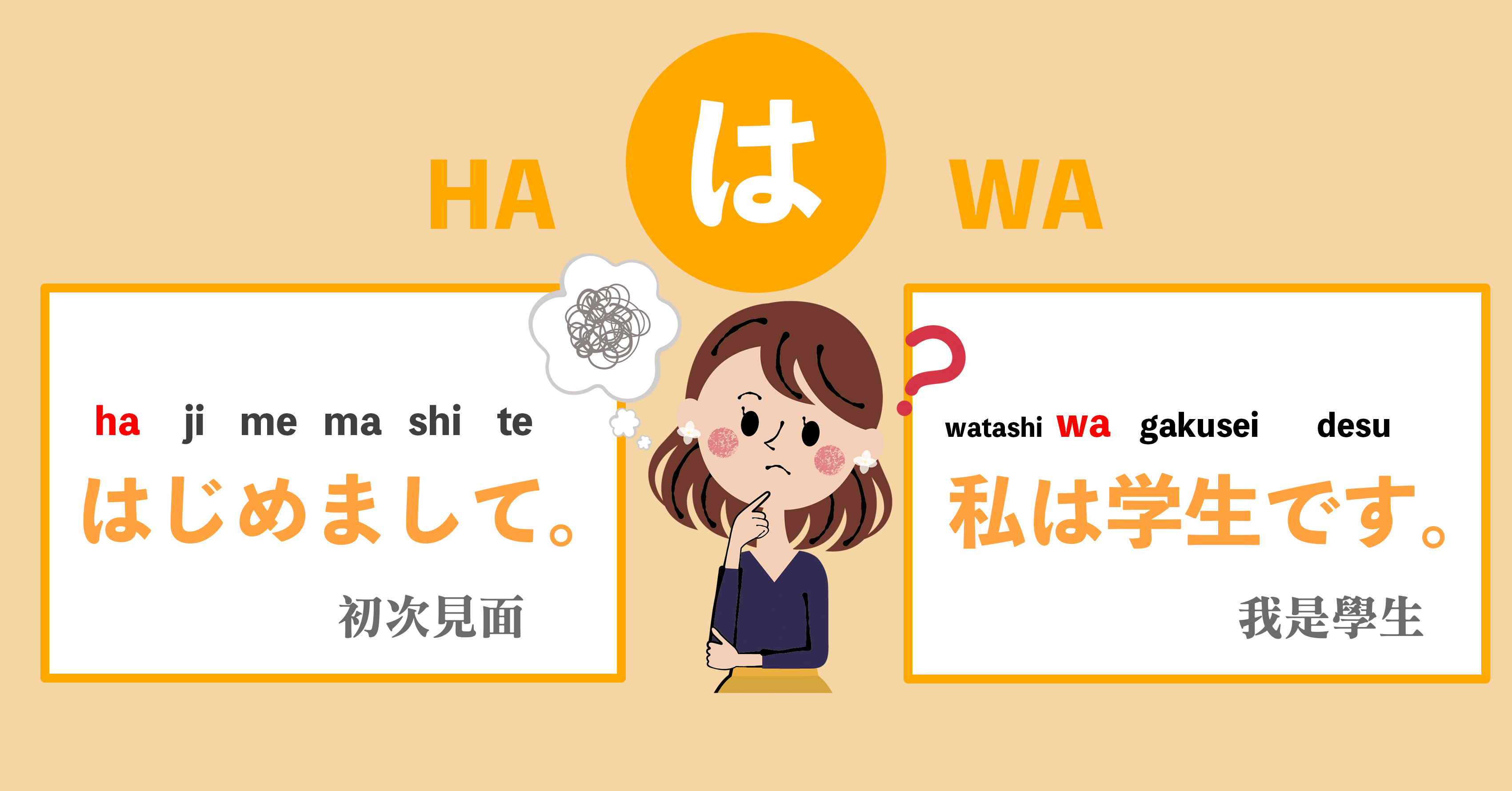 为什么「は」读音是「wa」不念「ha」?自学日文搞不懂问题,这篇告诉你乐吃购日本