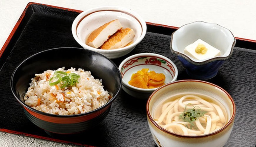 東京新橋銀座香川・愛媛瀨戶內旬彩館二樓餐廳香媛的鯛魚飯迷你烏龍麵套餐