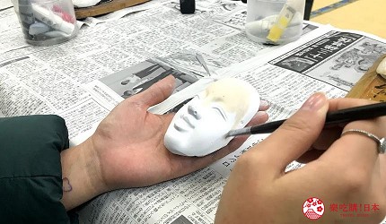 新潟旅行冬天自由行程景點推薦推介的手繪能面體驗