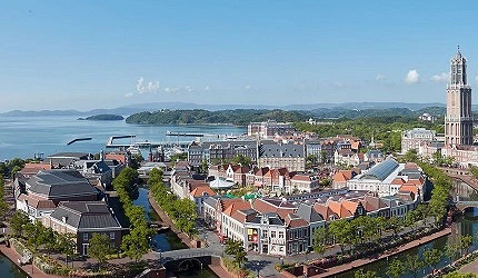 空拍的豪斯登堡園區景觀