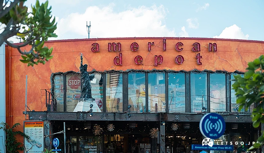 日本冲绳美国村A区美式古着杂货American Depot