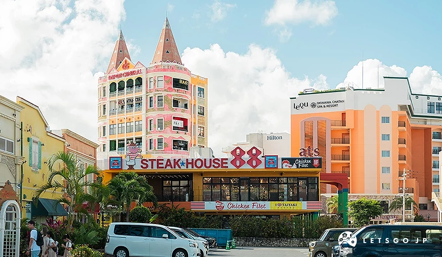 美国村的美式风格街景