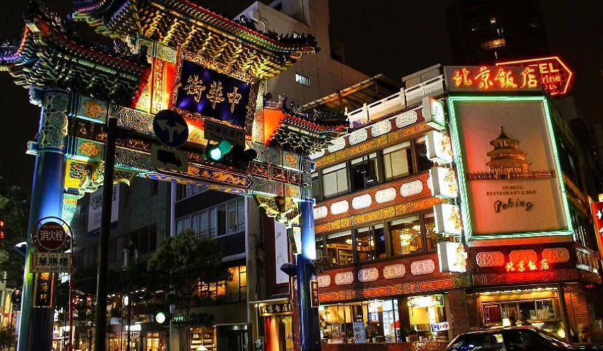 橫濱中華街夜景