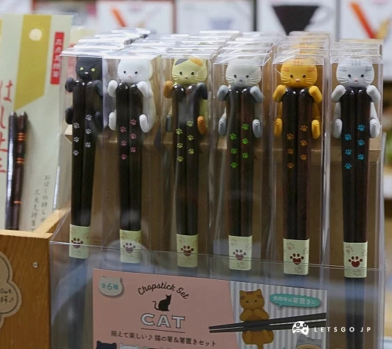 貓咪造型的筷子
