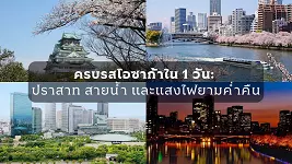 ครบรสโอซาก้าใน 1 วัน: ปราสาท สายน้ำ และแสงไฟยามค่ำคืน