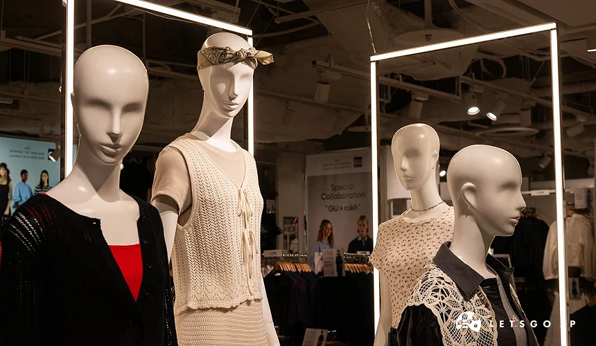 各種服飾搭配的假人擺飾