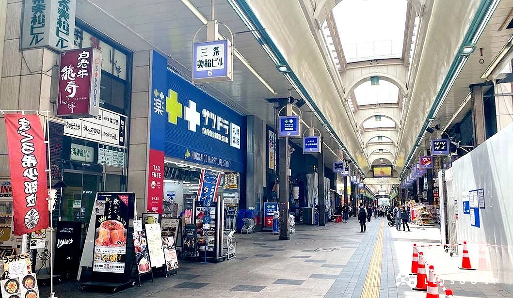 狸小路商店街示意圖