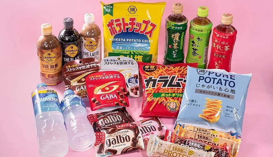 许多全家的商品排列