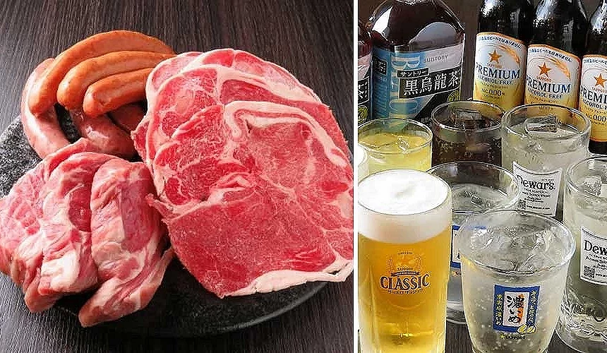 札幌成吉思汗 Daruma Otoshi的澎湃肉品和酒精飲料