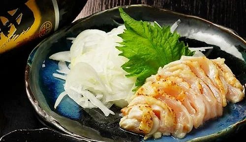 鹿兒島的生雞肉刺身料理