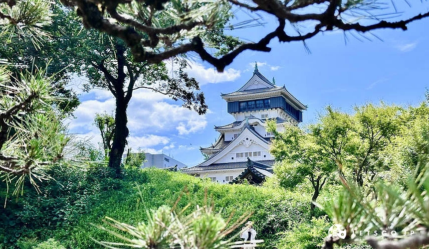 從小倉城庭園綠意中窺探到的小倉城