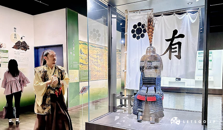 宮本武藏為大家進行天守閣歷史文物導覽