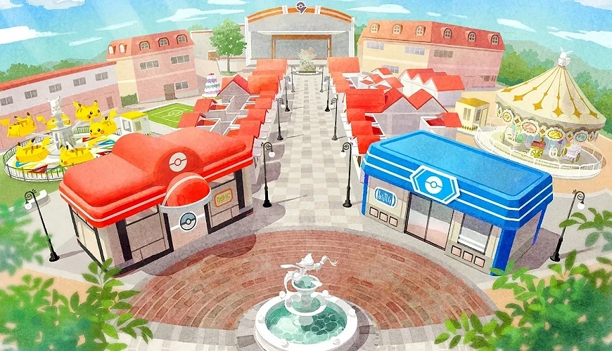寶可夢關都主題樂園園區內造景