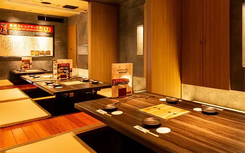 板前燒肉 一牛 東心齋橋店的店內環境