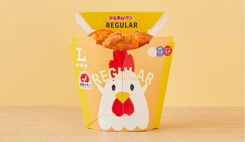 日本 LAWSON 原味黄色包装的炸鸡君