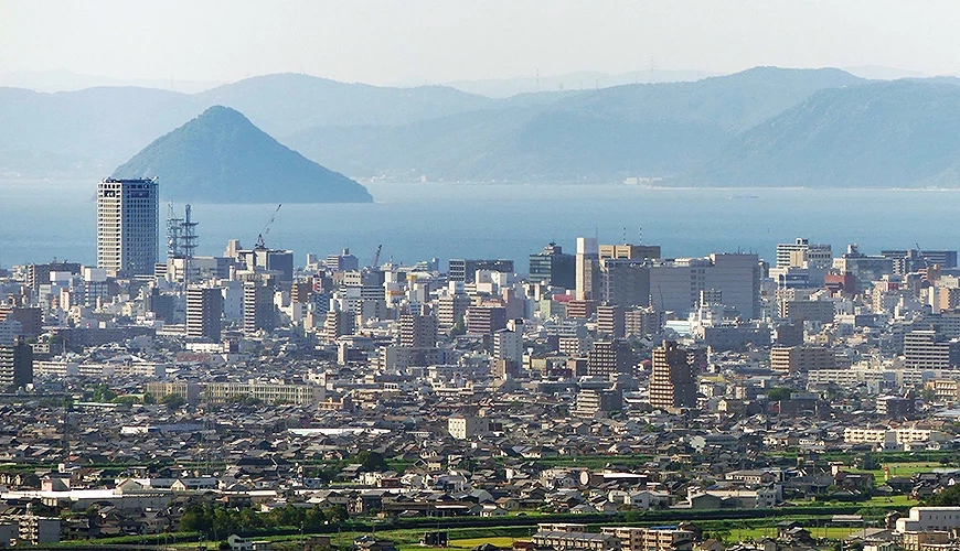 高松市俯瞰大景