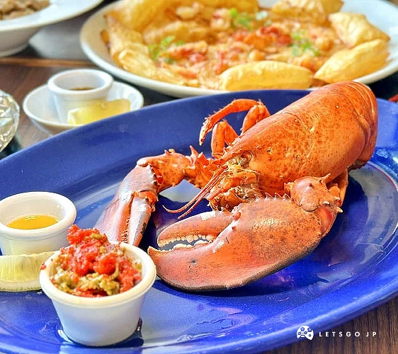 招牌菜「蒸煮活龍蝦」(普通尺寸)