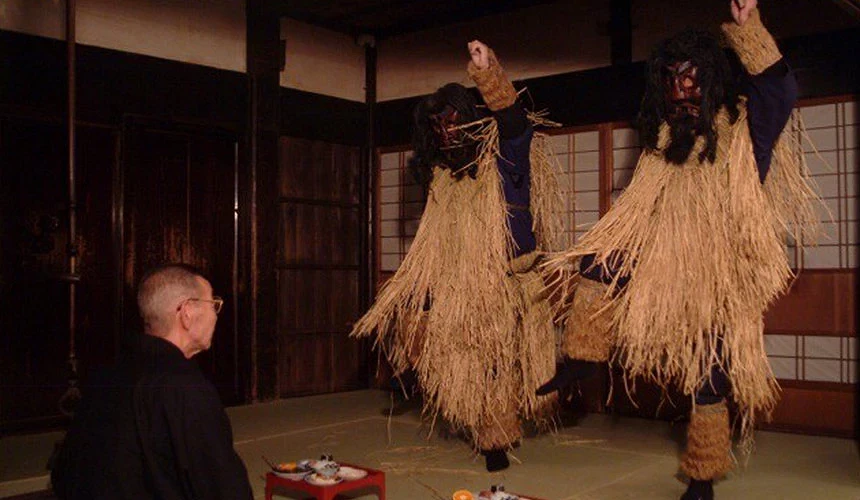 男鹿真山传承馆的生剥鬼表演