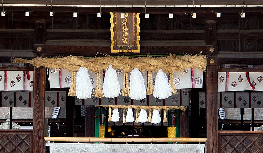传说中日本最古老的神社之一的「伊弉诺神宫」。