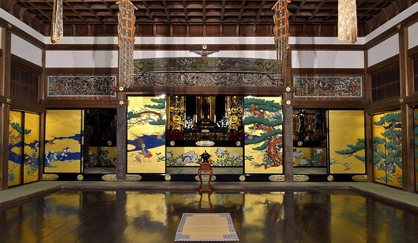 瑞岩寺的室中孔雀之间