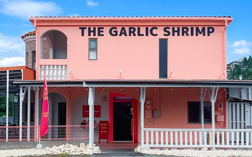沖繩恩納村「THE GARLIC SHRIMP」店舖建築外觀