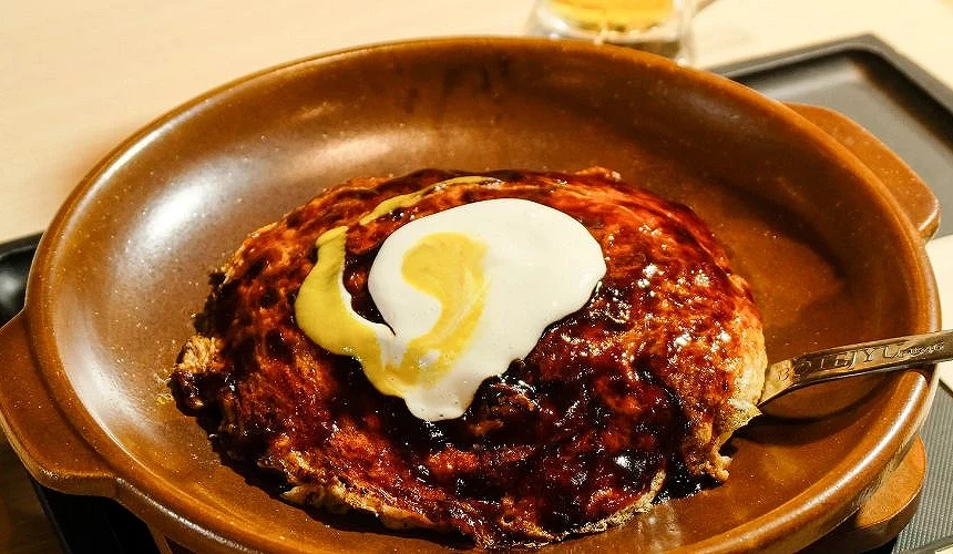 成田机场美食,鉄板焼 道顿堀 くり田的元祖大阪烧