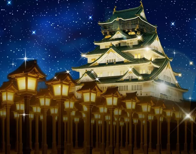 2025大阪城灯光秀将开跑!战国武将甲胄、灯笼回廊打造夜间幻境