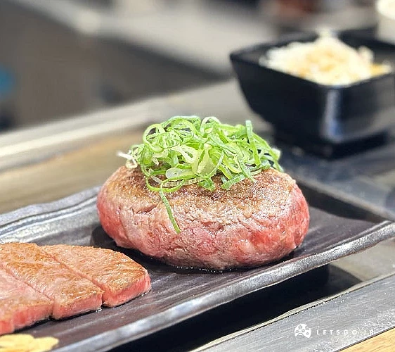 極味屋漢堡排+伊萬里牛排套餐