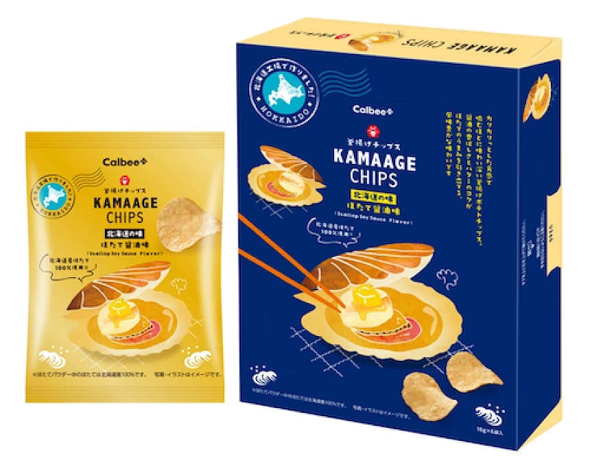 calbee+釜扬薯片干贝酱油口味