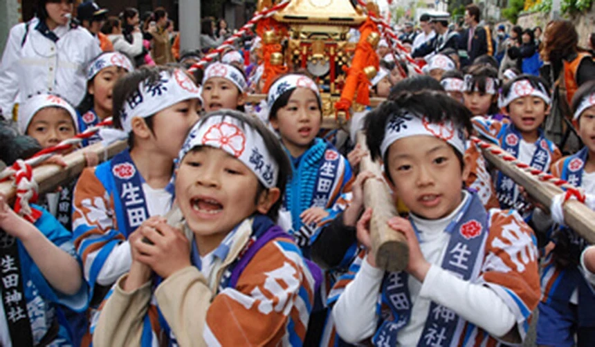 生田祭神幸式御渡り式遊行隊列