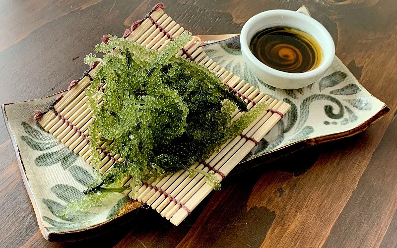口感獨特的海葡萄配上美味沾醬