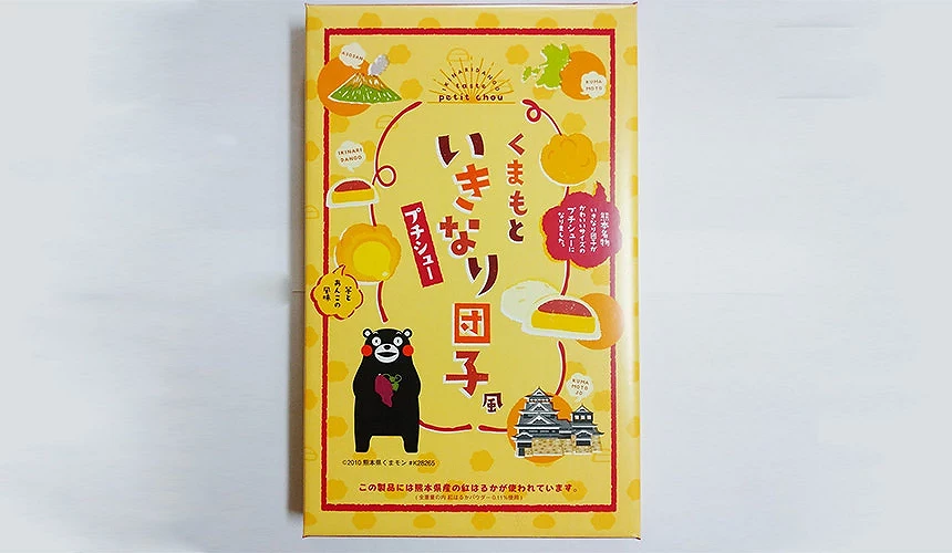 有熊本熊包装的IKINARI团子小泡芙