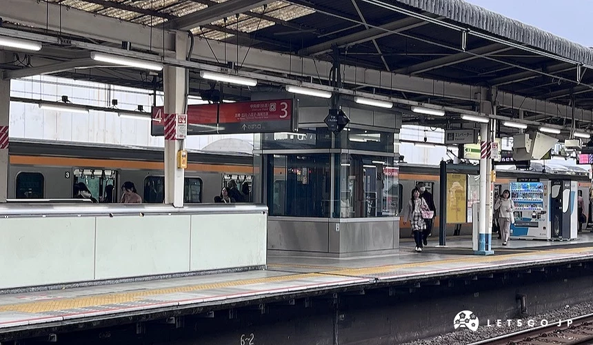 阿佐谷站月台及電梯