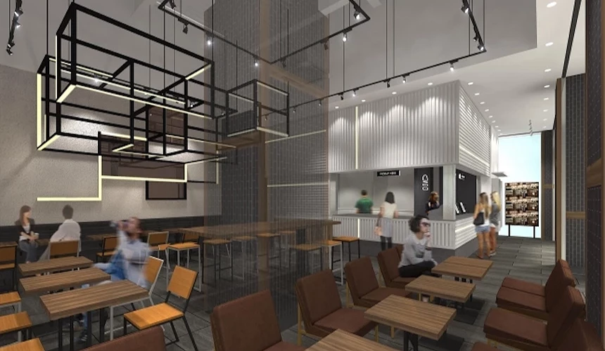 SHAKE SHACK 大丸心斋桥店用餐环境