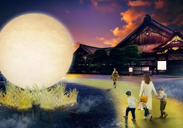 秋夜赏月新体验!二条城光影艺术展「NAKED meets 二条城 2025 观月」 的缩图