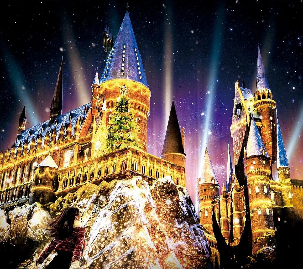 霍格華茲城堡燈光秀