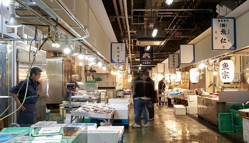 大阪木津市场内摊贩