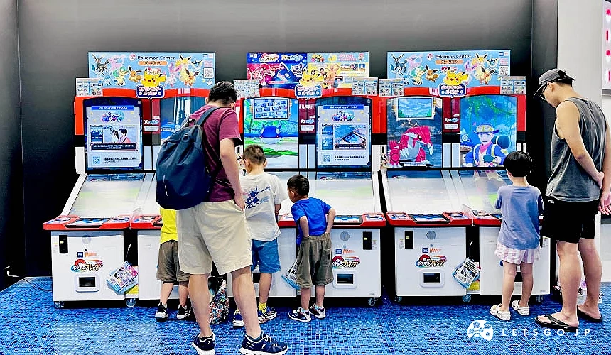 寶可夢遊戲機台深受親子族群喜愛<br>攝影:Angie