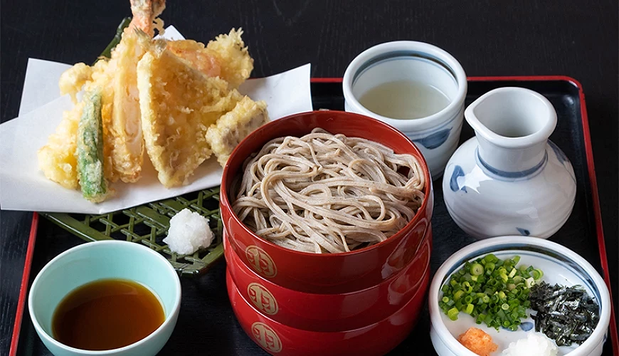 天婦羅割子3段蕎麥麵