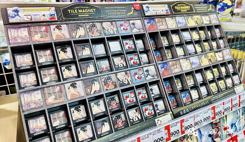 日本景點與浮世繪風磁鐵<br>攝影:Angie