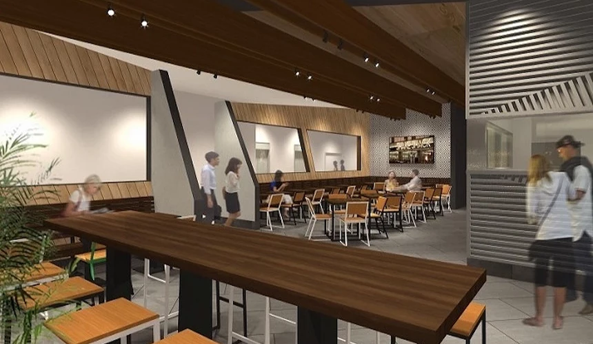 SHAKE SHACK 梅田阪神店用餐环境