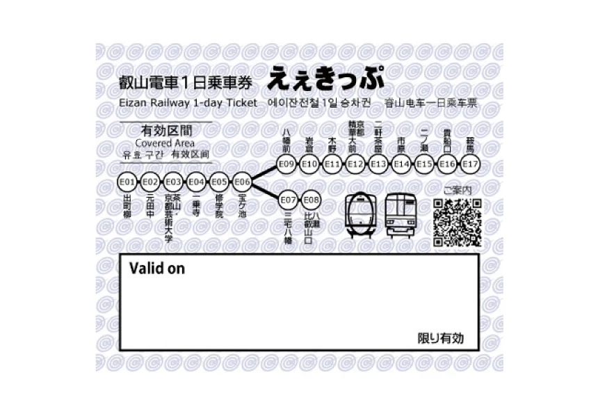 叡山電鐵一日券