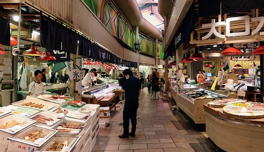 近江町市場一隅