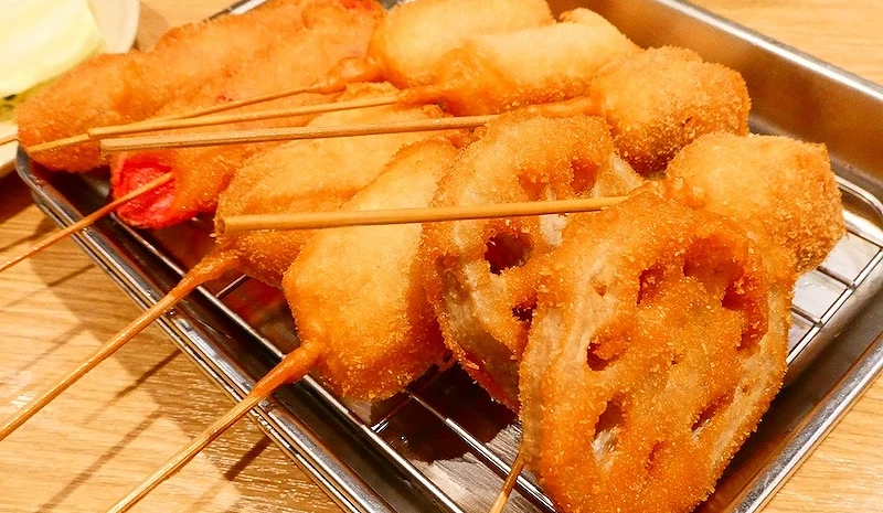 各式种类的炸串