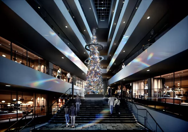 稜鏡光影打造夢幻冬日舞台！2025表參道Hills聖誕點燈浪漫登場